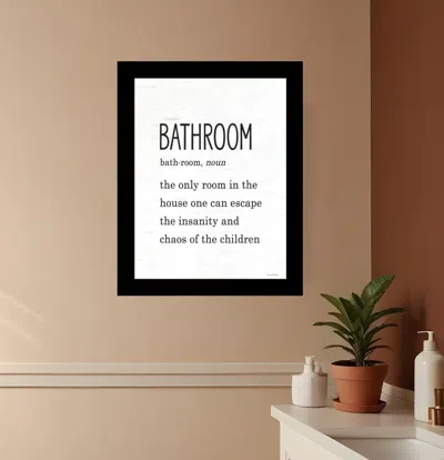 Hivvago Bathroom Escape Black Framed Print Bathroom Wall Art In Multi