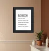 Hivvago Bathroom Escape Black Framed Print Bathroom Wall Art In Black