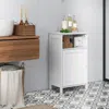 Hivvago Bathroom Freestanding Adjustable Shelf Floor Storage Cabinet-white