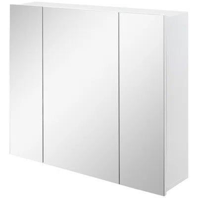 Hivvago Bathroom Mirror Cabinet Wall-mounted With 3 Doors