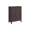 Hivvago Bathroom Storage Unit With 2 Adjustable Shelves In Black