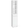 Hivvago Bathroom Tall Freestanding Storage Cabinet With Open Shelves And Drawer-white