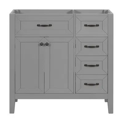 Hivvago Bathroom Vanity Base - Grey