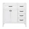 Hivvago Bathroom Vanity Base Without Sink - White In White