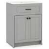 Hivvago Bathroom Vanity Unit With Basin And 2 Doors-gray