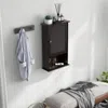 Hivvago Bathroom Wall Mount Storage Cabinet Single Door With Height Adjustable Shelf-gray