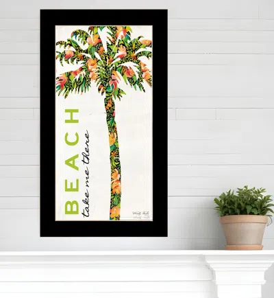 HIVVAGO BEACH TAKE ME THERE BLACK FRAMED PRINT WALL ART