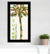 Hivvago Beach Take Me There Black Framed Print Wall Art In Multi