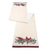 Hivvago Beaded Cardinal Bird Table Runner 72"l In Neutral