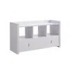 Hivvago Beak Shoe Bench, 3 Open Shelves 1 Drawer, 34 Inch Classic White Finish