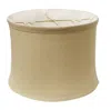 Hivvago Beige Linen Drum Lamp Shade In Neutral