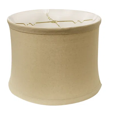 Hivvago Beige Linen Drum Lamp Shade In Neutral