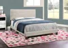 Hivvago Beige Queen Upholstered Bed Frame In Multi