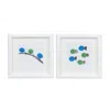 Hivvago Bird And Fish Wall Art (set Of 2) In White