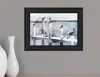 Hivvago Birds On A Pier Black Framed Print Wall Art In Black