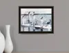 Hivvago Birds On The Pier Black Framed Print Wall Art In Black