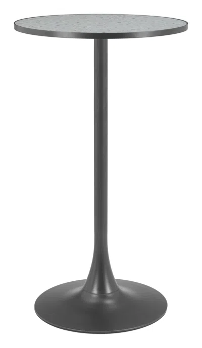 Hivvago Bite Bar Table Gray & Black