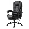 Hivvago Black 7 Mode Vibrating High Back Executive Massage Adjustable Office Chair In Black