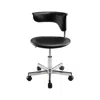 Hivvago Black And Silver Adjustable Height Swivel Rolling Conference Office Chair In Black