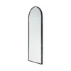 Hivvago Black Arch Full Length Hanging Metal Mirror In Black