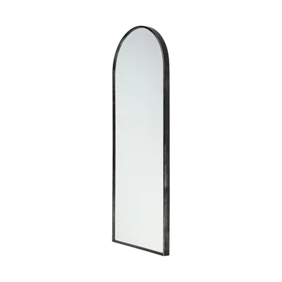Hivvago Black Arch Full Length Hanging Metal Mirror