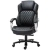 Hivvago Black Big And Tall Diamond Stitching Executive Adjustable Height Office Chair In Black