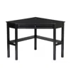Hivvago Black Corner Computer Desk In Black