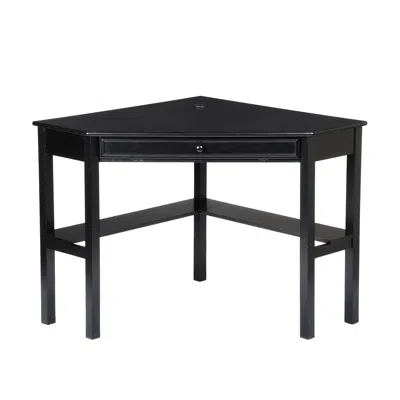 Hivvago Black Corner Computer Desk