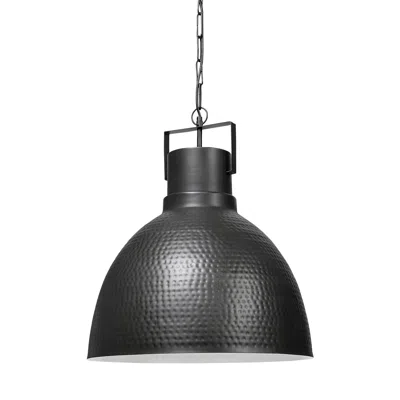Hivvago Black Lantern Metal Dimmable Ceiling Light With Black Shades