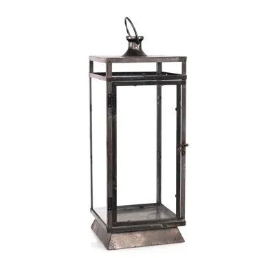 Hivvago Black Metal Lantern 20.5"h