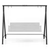 Hivvago Black Metal Swing Stand A-frame For Patio Hammock Outdoor Garden Porch Base In White
