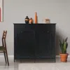 Hivvago Black Multipurpose 2 Drawer / 2 Tilt Out 10gl Kitchen Laundry Trash/recycle Storage In Black