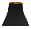Hivvago Black Shantung Silk Square Lamp Shade In Black