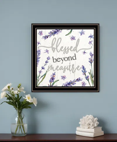 Hivvago Blessed Beyond Measure Black Framed Print Wall Art In Multi