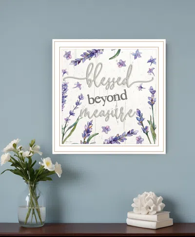 Hivvago Blessed Beyond Measure White Framed Print Wall Art