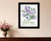 Hivvago Bloom Where You Are Planted Black Framed Print Wall Art In White