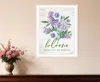 Hivvago Bloom Where You Are Planted White Framed Print Wall Art In White