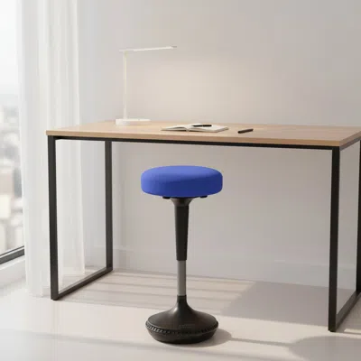 Hivvago Blue And Black Adjustable Height Swivel Office Chair