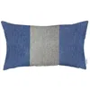 Hivvago Blue And White Midsection Lumbar Throw Pillow In Blue