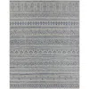 Hivvago Blue Grey Chevron Coastal Boho Style Indoor Outdoor Area Rug In Gray