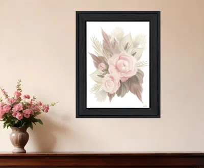Hivvago Bohemian Bouquet Black Framed Print Wall Art
