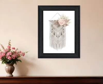 HIVVAGO BOHEMIAN MACRAME BLACK FRAMED PRINT WALL ART