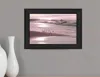 Hivvago Breakfast On The Beach Black Framed Print Wall Art In Black