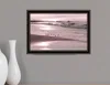 Hivvago Breakfast On The Beach Black Framed Print Wall Art In Multi