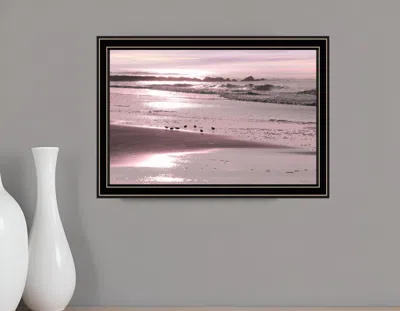 HIVVAGO BREAKFAST ON THE BEACH BLACK FRAMED PRINT WALL ART