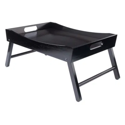 Hivvago Breakfast Tray Espresso In Black
