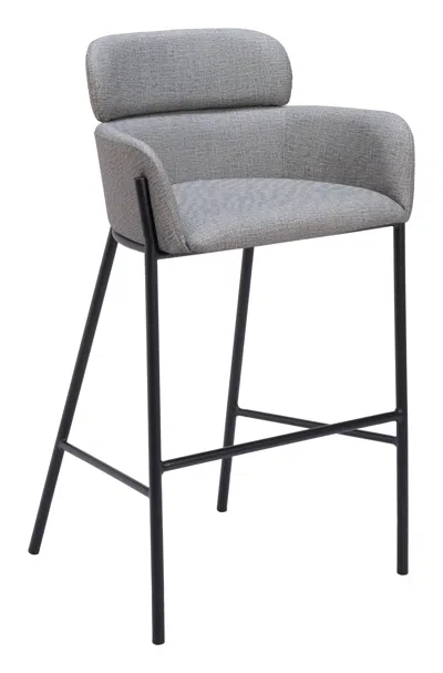 Hivvago Bremor Barstool Slate Gray