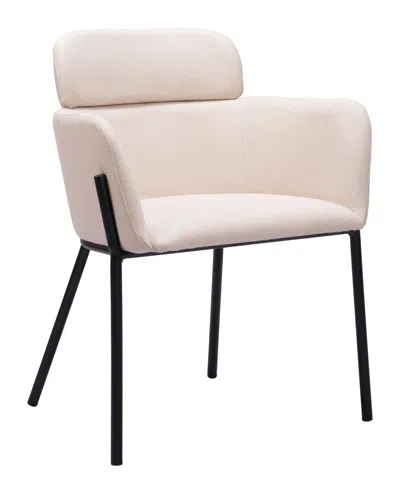 Hivvago Bremor Dining Chair (set Of 2) Beige In Neutral