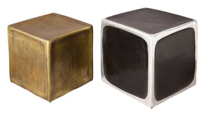 Hivvago Brics Side Table Set (2-piece) Multicolor