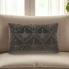 Hivvago Brilliant Dark Grey Lumbar Pillow In Gray